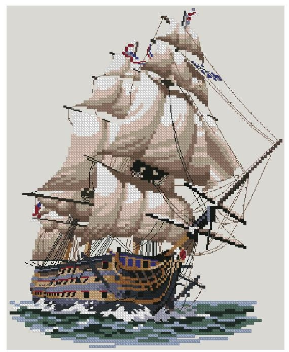 Great swimming Cross Stitch Pattern (PDF + XSD)