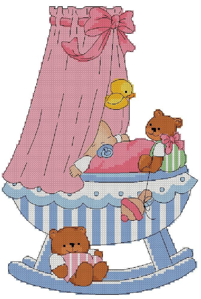Baby Cross Stitch Pattern (PDF + XSD)