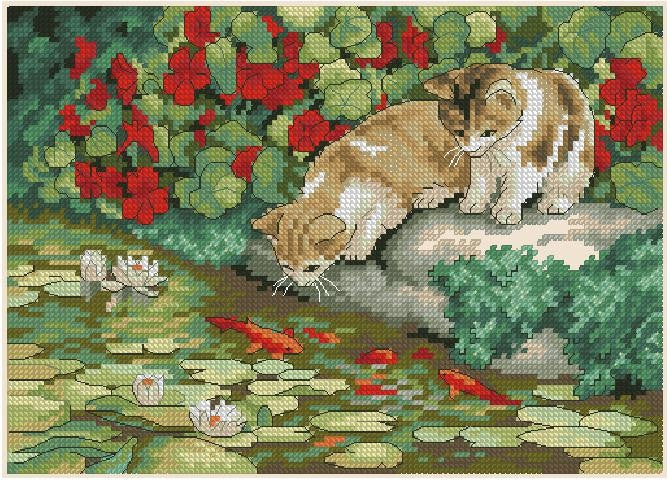 Baby kittens Cross Stitch Pattern (PDF + XSD)