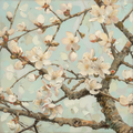 Pastel Masterpieces. Blossoming Almond Cross Stitch Pattern (PDF + XSD)