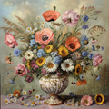 Pastel Masterpieces. Wildflowers Cross Stitch Pattern (PDF + XSD)