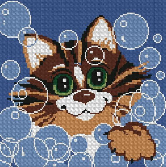 Cat Cross Stitch Pattern (PDF + XSD)