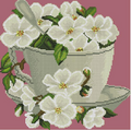 Cup of Flowers Cross Stitch Pattern (PDF + XSD)
