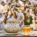Warm memories. Tea party in the garden Cross Stitch Pattern (PDF + XSD)