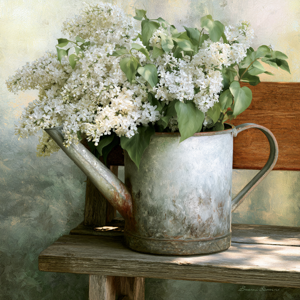 Warm memories. Vintage watering can Cross Stitch Pattern (PDF + XSD)