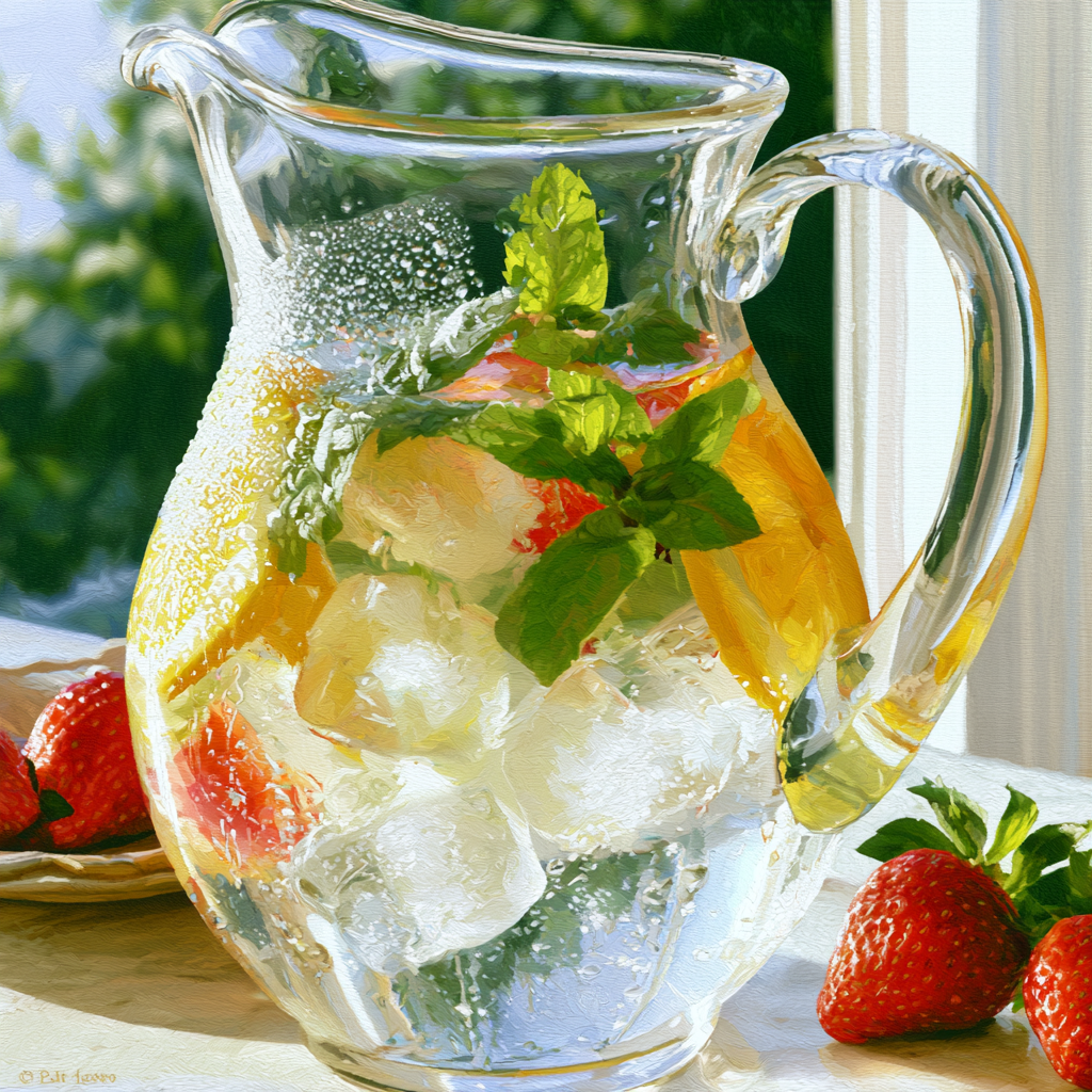 Warm memories. Lemonade morning Cross Stitch Pattern (PDF + XSD)