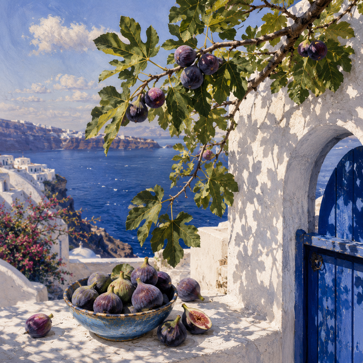 Around the world. Greek blue Cross Stitch Pattern (PDF + XSD)
