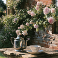 Around the world. English rose garden Cross Stitch Pattern (PDF + XSD)