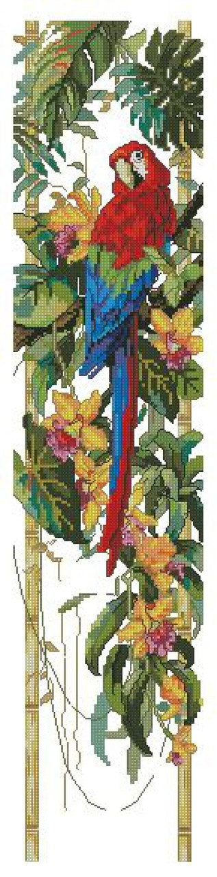 Exotic bird Cross Stitch Pattern (PDF + XSD)