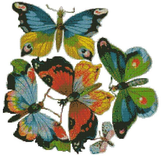 Butterflies Cross Stitch Pattern (PDF + XSD)