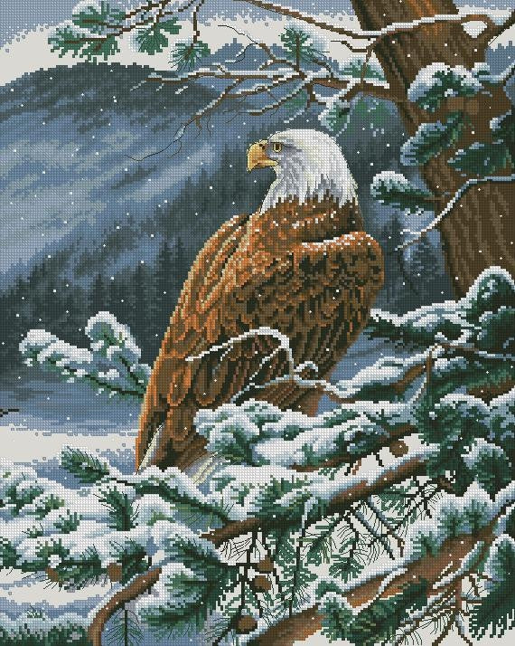 Eagle Cross Stitch Pattern (PDF + XSD)
