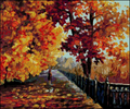 Walk in Autumn Cross Stitch Pattern (PDF + XSD)