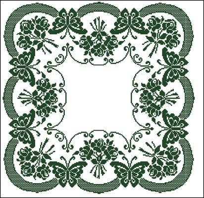 Butterflies and flowers Cross Stitch Pattern (PDF + XSD)