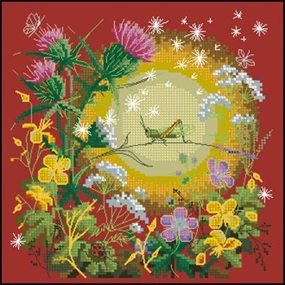 Sunset field Cross Stitch Pattern (PDF + XSD)