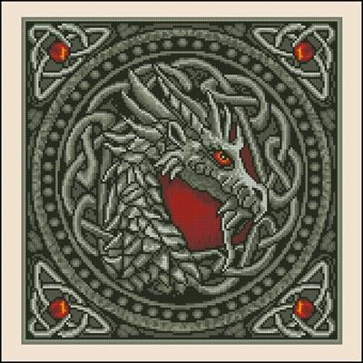 Dragon Cross Stitch Pattern (PDF + XSD)