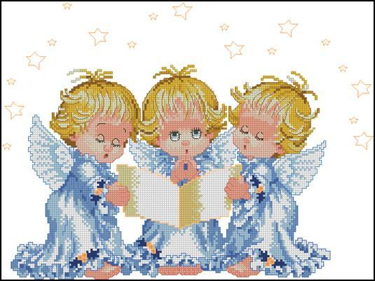 Angels Cross Stitch Pattern (PDF + XSD)