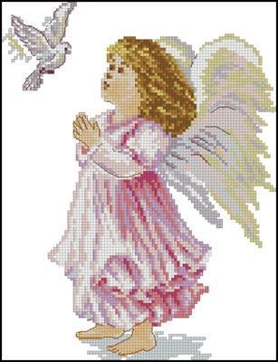 Angel Cross Stitch Pattern (PDF + XSD)