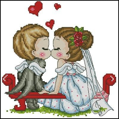 Angels in love Cross Stitch Pattern (PDF + XSD)