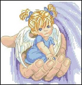 Angel on the palm of your hand Cross Stitch Pattern (PDF + XSD)