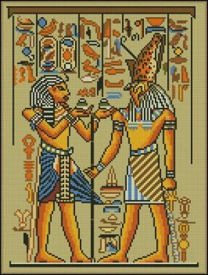 Egypt motif Cross Stitch Pattern (PDF + XSD)