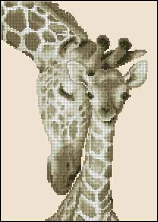 Giraffes — Cross Stitch Pattern (PDF + XSD)