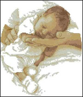 Baby in arms — Cross Stitch Pattern (PDF + XSD)