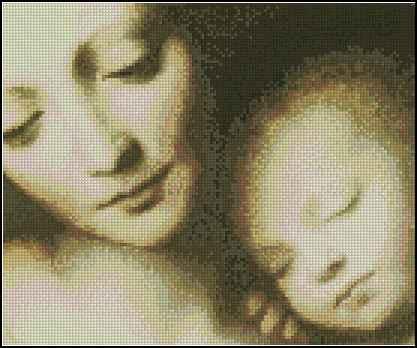 Madonna with Child — Cross Stitch Pattern (PDF + XSD)