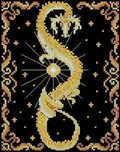 Golden dragon — Cross Stitch Pattern (PDF + XSD)