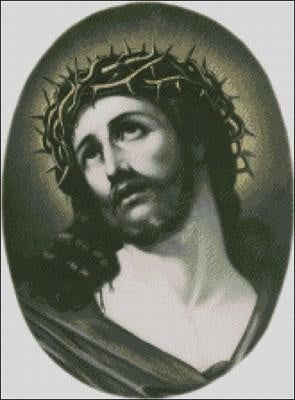 Jesus Christ Cross Stitch Pattern (PDF + XSD)