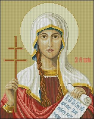 St. Martyr Tatiana Cross Stitch Pattern (PDF + XSD)