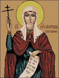 Holy Martyr Svetlana Cross Stitch Pattern (PDF + XSD)