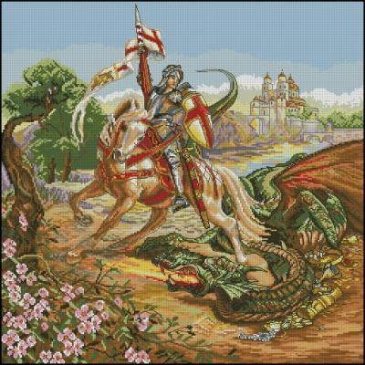 St. George the Victorious Cross Stitch Pattern (PDF + XSD)