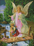 Heavenly Guardian Angel Cross Stitch Pattern (PDF + XSD)