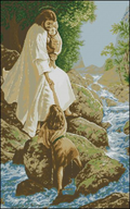 Jesus saves the children Cross Stitch Pattern (PDF + XSD)