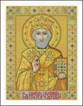 St. Nicholas the Wonderworker Cross Stitch Pattern (PDF + XSD)