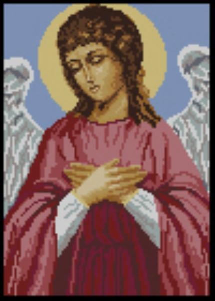 Little Guardian Angel Cross Stitch Pattern (PDF + XSD)