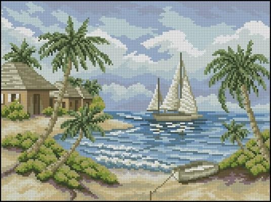 In the bay Cross Stitch Pattern (PDF + XSD)