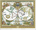 World map Cross Stitch Pattern (PDF + XSD)