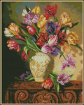 Tulips Cross Stitch Pattern (PDF + XSD)