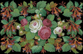 Roses and fuchsia Cross Stitch Pattern (PDF + XSD)