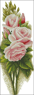 Roses Cross Stitch Pattern (PDF + XSD)