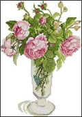 English roses Cross Stitch Pattern (PDF + XSD)