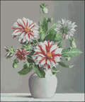 Dahlias Cross Stitch Pattern (PDF + XSD)