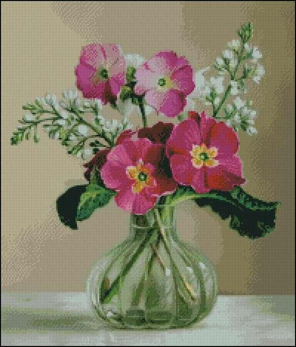Primrose Cross Stitch Pattern (PDF + XSD)