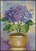 Hydrangea in bloom Cross Stitch Pattern (PDF + XSD)