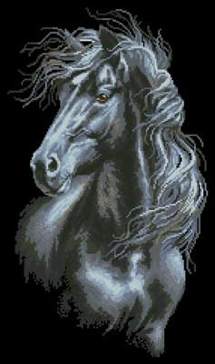 Wind in the mane — Cross Stitch Pattern (PDF + XSD)