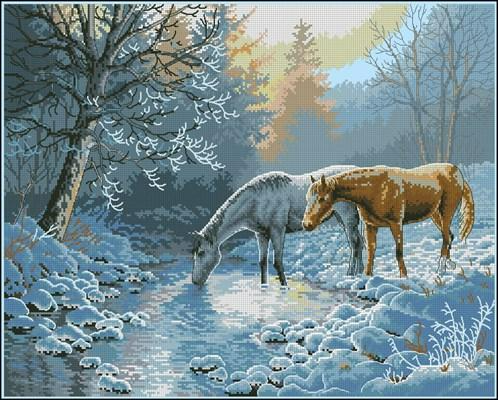 Frosty morning — Cross Stitch Pattern (PDF + XSD)