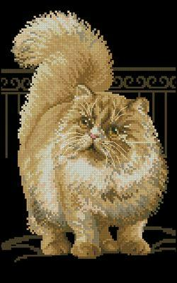Persian cat— Cross Stitch Pattern (PDF + XSD)