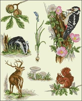 Forest— Cross Stitch Pattern (PDF + XSD)