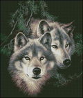 A pair of wolves— Cross Stitch Pattern (PDF + XSD)